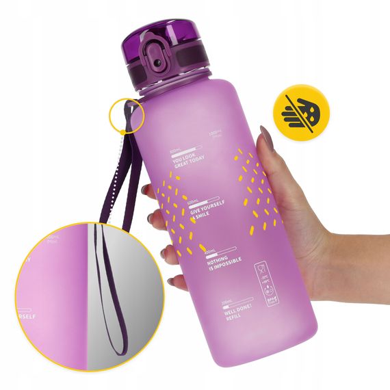 Пляшка для води спортивна 4FIZJO 1000 мл Pink (P-5905973403764) | Зображення 9