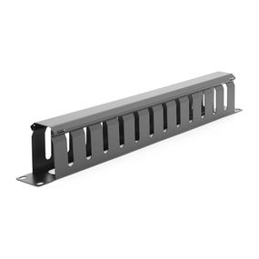 Кабельный органайзер с крышкой,19 ",корпус-металл,1U/12Port,Q50