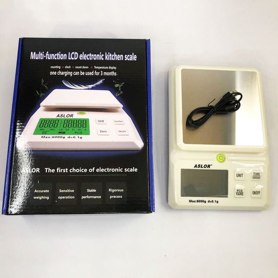 Цифрові ваги для приготування їжі, Ваги кухонні з LED дисплеєм для кухні з функцією тари AV-24 | Зображення 2