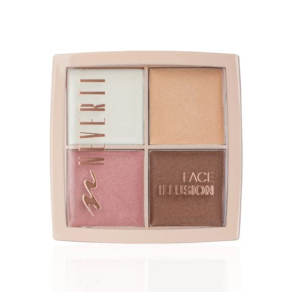 Палетка хайлайтер Neverti ILLUSION Cream Highlighter Palette NP206 - 001 (4*3.5 g)