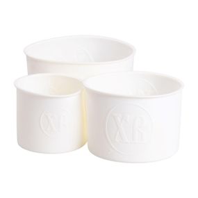 Набір форм для випічки паски силіконові 3 шт 1.7 л, 1 л, 0.6 л форми для паски Білі HP-35-558W