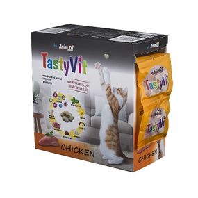 Вітамінізовані ласощі для котів AnimAll TastyVit Chicken, 600 шт