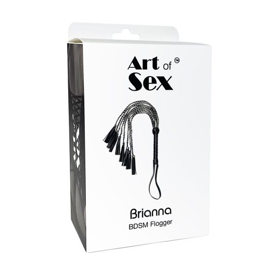 Ажурний батіг з екошкіри Art of Sex - Brianna, колір чорний | Зображення 3