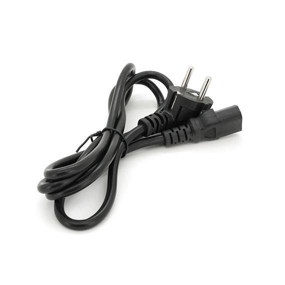 Кабель живлення Schuko PC-186 CEE7 / 7-C13, 1.5M, 0.75mm, OEM (євровилка) Q25 / 250 | Зображення 1