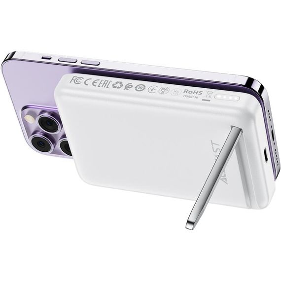 УМБ Acefast Magnetic Wireless 10000mAh 20W PD,QC 3.0, QI 20W M6 White | Зображення 1