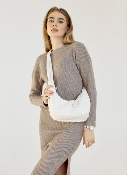 Женская сумка Sambag HOBO S DOLLY Белая 30 х 13 х 8 см (53100808)