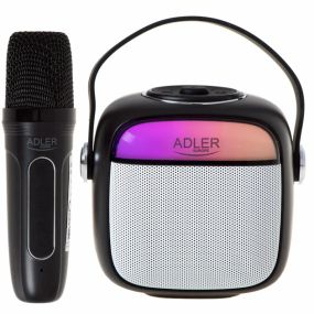 Набор для караоке Adler AD 1199 черный SD/USB/AUX/Bluetooth (UA-01)