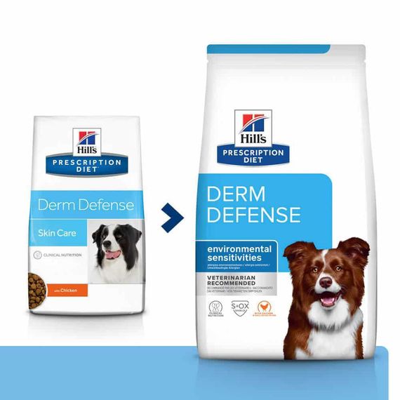 Hill’s Prescription Diet Derm Defense Сухий корм при атопічному дерматиті у собак, з куркою, 12 кг | Зображення 2