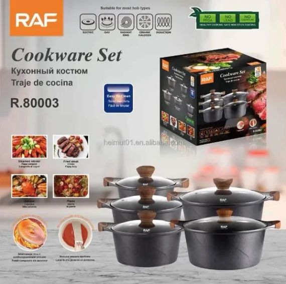 Набор кастрюль 5 в 1 Cookware Set R-80003 | Зображення 2
