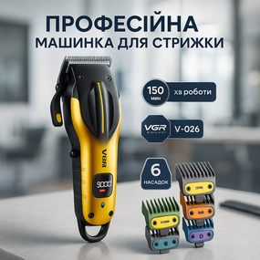 Электрическая машинка для стрижки бытовая VGR, Машинка для разных стрижек аккумуляторная AH-45