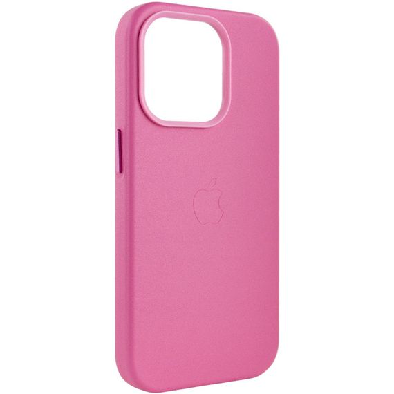 Кожаный чехол Leather Case (AA Plus) with MagSafe для Apple iPhone 13 Pro (6.1") Pollen | Зображення 3