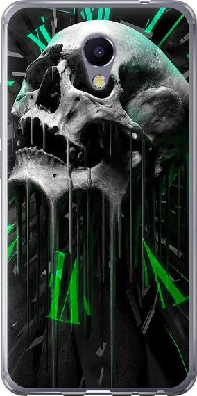 Чехол на Meizu M5 Note Череп-часы "4100u-447-17620"