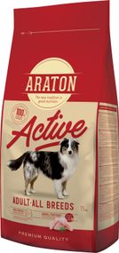 Корм ARATON ACTIVE All Breeds сухой для взрослых активных собак всех пород 15 кг