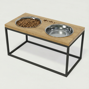 Миски на подставке для средних и больших собак Hollky Base L (2 × 0,95 л) BL-422120- GRNT