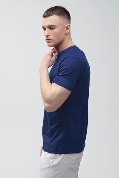 Чоловіча Футболка Sun`s House  розмір: XL Темно-синій (арт. RY-U0102-Navy-Blue) | Зображення 1