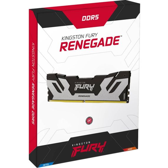 Модуль пам&#039;яті для комп&#039;ютера DDR5 32GB (2x16GB) 8000 MHz Renegade Silver XMP Kingston Fury (ex.HyperX) (KF580C38RSK2-32) | Зображення 3
