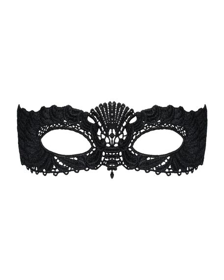 Мереживна маска Obsessive A700 mask, єдиний розмір, чорна | Зображення 1