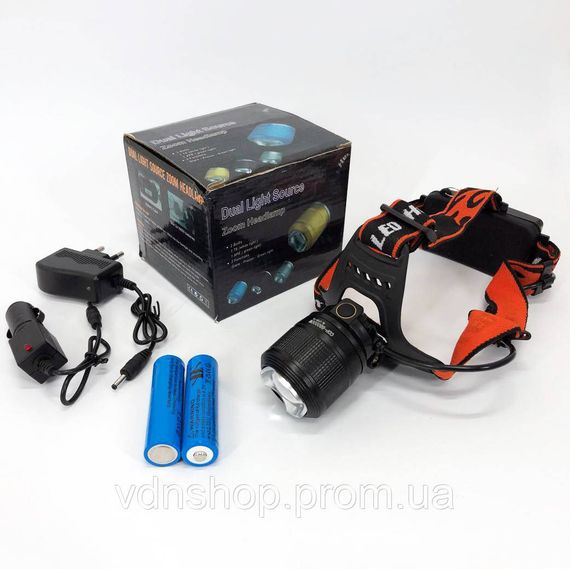 Налобный тактический фонари POLICE BL-2199-T6, Фонарь для ночной езды, Яркий светодиодный мощный фонарь EQ-47 | Зображення 5