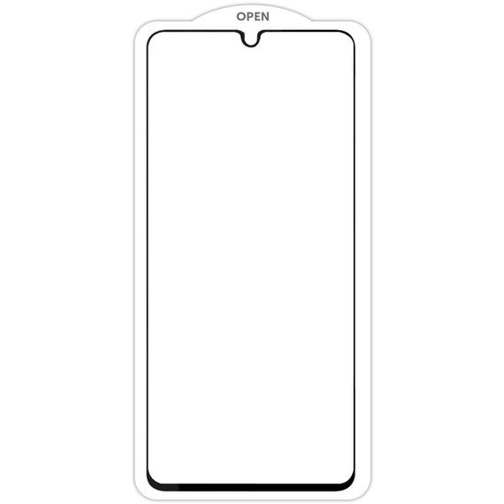 Захисне скло SKLO 5D (тех.пак) для Oppo A57s / A77 / A77s Чорний / Біла підкладка
