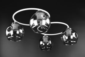 Люстра стельова на 4 лампочки 26180 Білий 20х36х47 см.