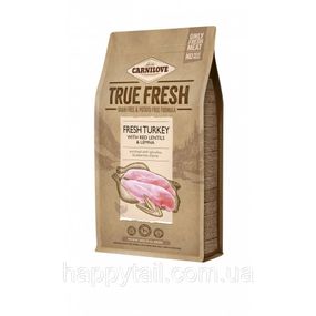 Корм Carnilove True Fresh Turkey для взрослых собак, свежая индейка, беззерновой, 1.4 кг