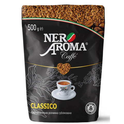 Кава розчинна Nero Aroma Classico 500 гр Натуральна сублімована | Зображення 1