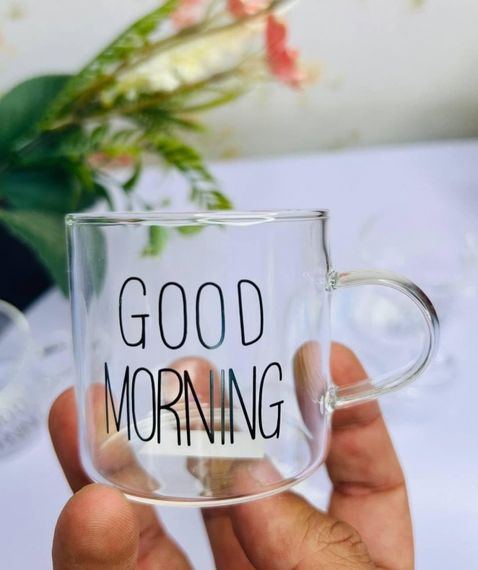 Чашка скляна Good morning 380 мл