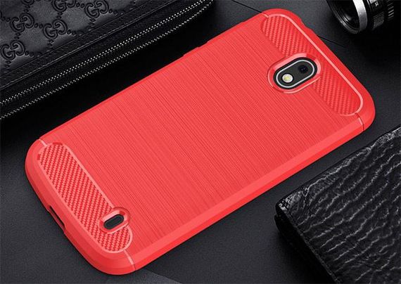 Чохол PRIMO Carbon Fiber для Nokia Series 1 Dual Sim - Red | Зображення 2