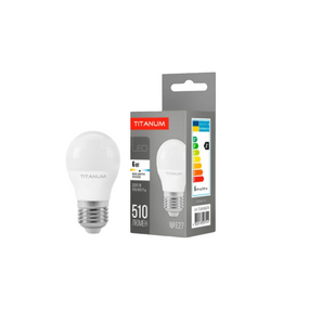Лампа G45 6W E27 4100К 220V LED Titanum