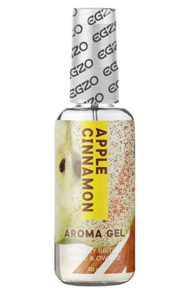Їстівний гель-лубрикант EGZO AROMA GEL-яблуко з корицею, 50 мл | Зображення 1