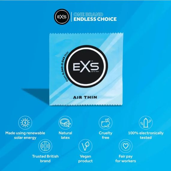 Презервативы с повышенной чувствительностью EXS - Air Thin, №144 sexstyle | Зображення 2