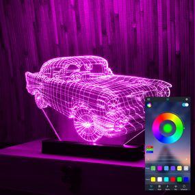 Акриловый светильник-ночник управление с телефона Машина tty-n000519