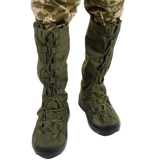 Бахіли тактичні водозахисні на взуття олива M (39-42) | Зображення 3