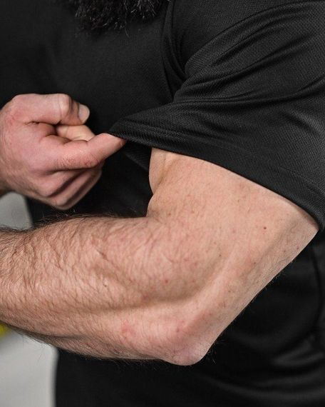 Тактична вологовідвідна футболка veres чорна ДЛ6296 | Зображення 3