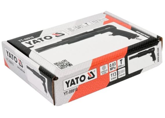Молоток пневматичний з голковим долотом YATO : спож. повітря - 113 л/хв, тиск - 6.3 Bar, 19 голокосту | Зображення 6