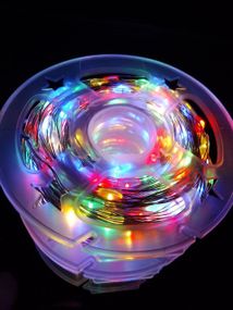Гирлянда от USB "светодиодные капли" 50м, 500LED, мульти цвет, 8 режимов + пульт