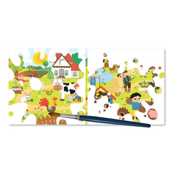 Дитяча книжечка водна розмальовка "У селі" РМ-92-03, 10 сторінок | Зображення 2