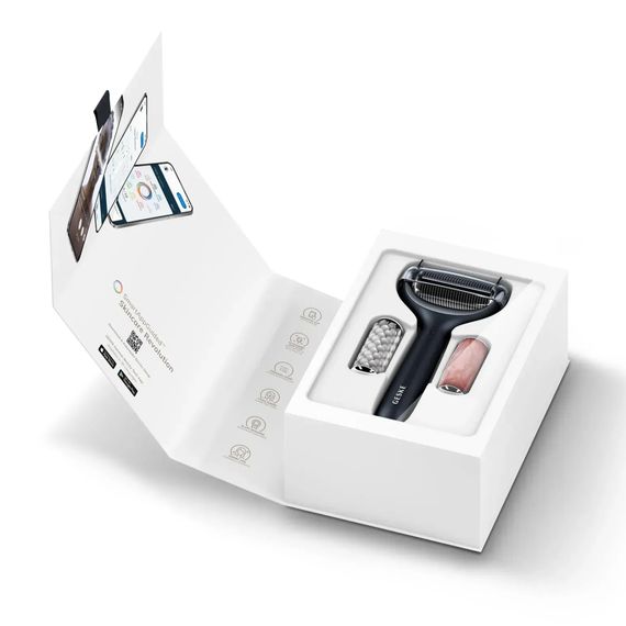 Ролик для голкової мезотерапії обличчя та тіла GESKE MicroNeedle Face&Body Roller 9в1 turquoise, Чорний | Зображення 8