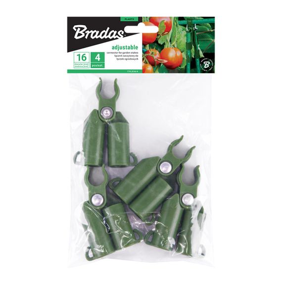 З'єднувач Bradas кутовий регульований для садових опор 16 мм 4 шт TYLS16/4 | Зображення 1