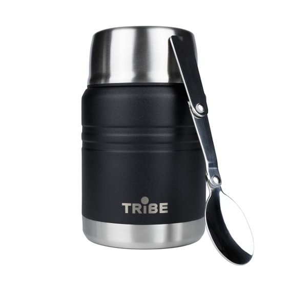 Термос харчовий Tribe Food Jar 0,45 л чорний, термос трайб для їжі, термос для супу | Зображення 3