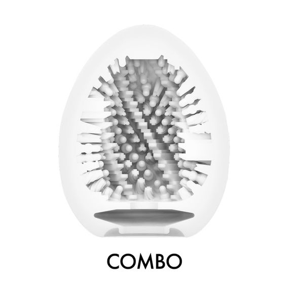 Мастурбатор-яйце Tenga Egg Combo, щільний TPE, пробник лубриканту 5 мл | Зображення 2
