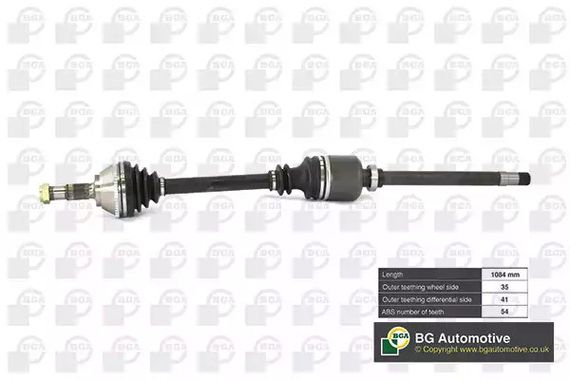 Полуось Ducato/Jumper 1.8t R (+ABS,1084mm, z35/41), BGA (DS6709RA) | Зображення 4