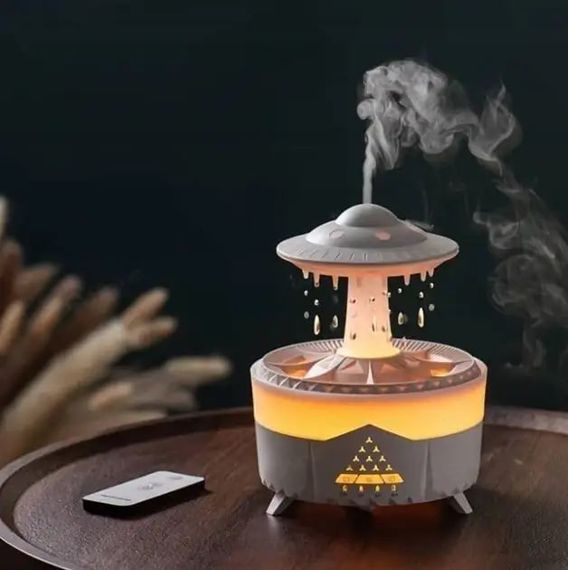 Ультразвуковой увлажнитель воздуха UFO Raindrop • Ультразвуковой увлажнитель воздуха Гриб с дождевой лампой | Зображення 3