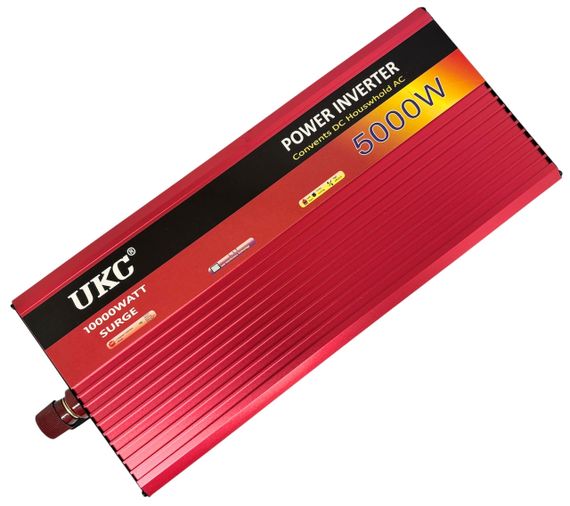 Інвертор потужний апроксимована синусоїда перетворювач напруги UKC 5000 W SI-A2-AR5000M 12V-230V