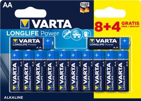 Батарейка VARTA LONGLIFE Power AA BLI 12 (8+4) ALKALINE (04906121472)