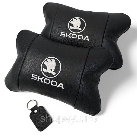 Подушки на кресло в авто Skoda Шкода, Подушка на подголовник в авто Подушка для голови OF-60 | Зображення 9