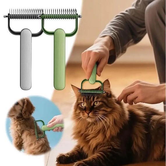 Щетка для вычесывания шерсти • Чесалка для животных Pet Comb | Зображення 2