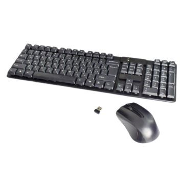 Клавіатура бездротова Jedel TJ-808+миша USB діапазон 10 м чорний (AM-2964_406) | Зображення 4