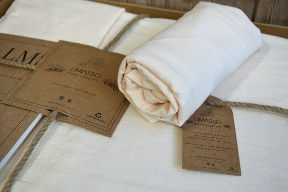 Постільна білизна Limasso Stonewashed Ranforse 200 х 220 см Akdeniz Cream | Зображення 5