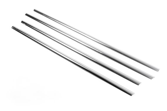 Наружняя окантовка стекол (4 шт, нерж) OmsaLine - Итальянская нержавейка для Opel Vectra C 2002-2008 гг | Зображення 2